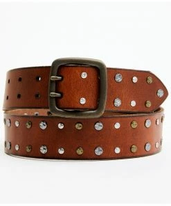 Cleo + Wolf Women's Mixed Metal Studded Belt Lt Brown -Cleo & Wolf Shop 2000359198 281 P1 1