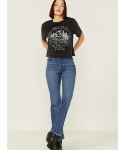 Cleo + Wolf Women's Great Smoky Mountains Graphic Boxy Crop Tee -Cleo & Wolf Shop 2000359333 001 P4