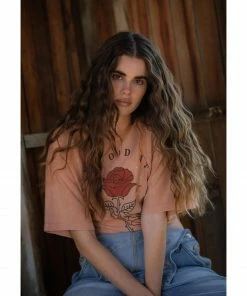 Cleo + Wolf Women's Bad Decisions Oversized Graphic Tee