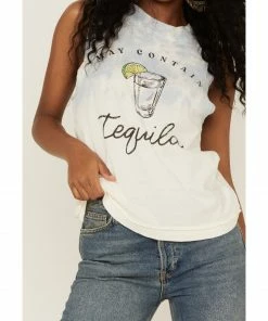 Cleo + Wolf Women's May Contain Tequila Tie Dye Tank  -Cleo & Wolf Shop 2000359338 103 P3