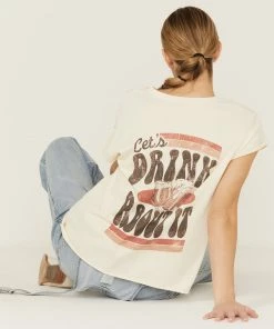 Cleo + Wolf Women's Let's Drink About It Graphic Tee -Cleo & Wolf Shop 2000359344 251 P4