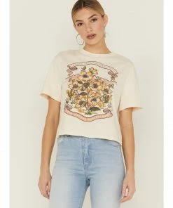 Cleo + Wolf Women's Joshua Tree Graphic Boxy Cropped Tee