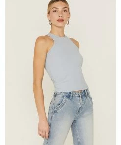 Cleo + Wolf Women's Easy Ribbed Layering Tank Top