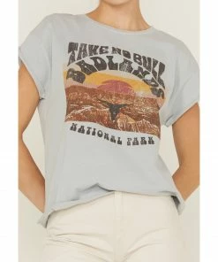 Cleo + Wolf Women's Badlands Rolled Sleeve Graphic Tee 6 Cleo + Wolf Women's Badlands Rolled Sleeve Graphic Tee -Cleo & Wolf Shop 2000359356 461 P3