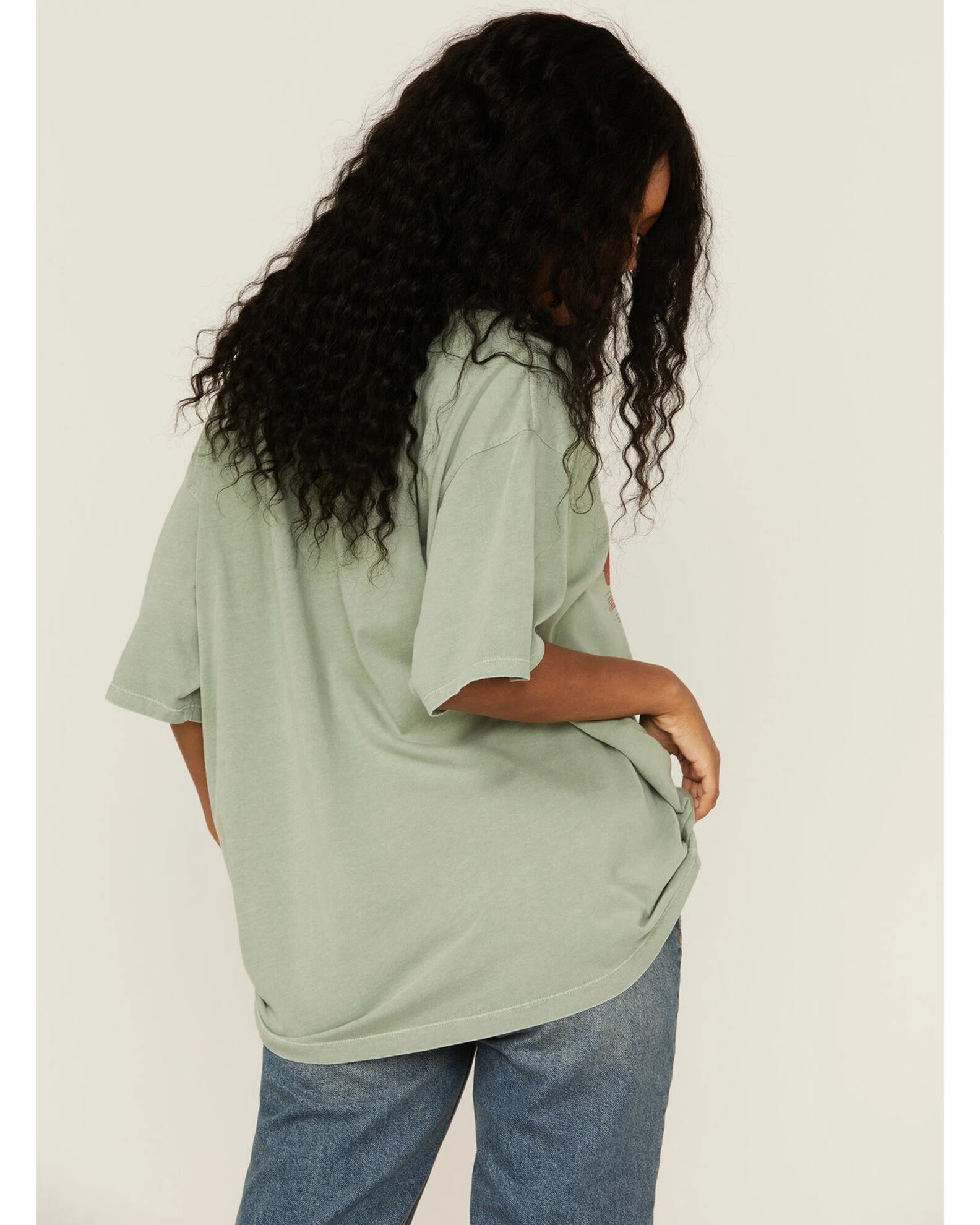 Cleo + Wolf Women's Vintage Grand Canyon Oversized Green Tee 5 Cleo + Wolf Women's Vintage Grand Canyon Oversized Green Tee - Image 5