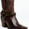 Cleo + Wolf Women's Willow Brown Fashion Booties - Snip Toe