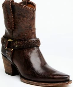 Cleo + Wolf Women's Willow Brown Fashion Booties - Snip Toe