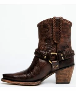 Cleo + Wolf Women's Willow Brown Fashion Booties - Snip Toe -Cleo & Wolf Shop 2000361445 200 P3