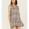 Cleo + Wolf Women's Southwestern Print Tie Dress