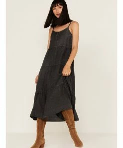 Cleo + Wolf Women's Tiered Relaxed Fit Midi Dress