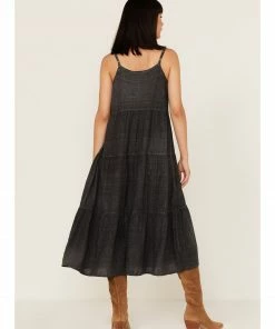 Cleo + Wolf Women's Tiered Relaxed Fit Midi Dress -Cleo & Wolf Shop 2000364821 001 P4