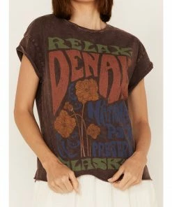 Cleo + Wolf Women's Denali Graphic Tee Dark Brown 7 Cleo + Wolf Women's Denali Graphic Tee Dark Brown -Cleo & Wolf Shop 2000364844 201 P3