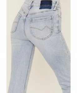 Cleo + Wolf Women's South Coast High-Rise Light Wash Stretch Bootcut Jeans Blue 8 Cleo + Wolf Women's South Coast High-Rise Light Wash Stretch Bootcut Jeans Blue -Cleo & Wolf Shop 2000364987 400 P4