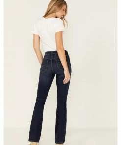 Cleo + Wolf Women's Dark Wash Stretch High-Rise Modern Bootcut Jeans Medium Wash 8 Cleo + Wolf Women's Dark Wash Stretch High-Rise Modern Bootcut Jeans Medium Wash -Cleo & Wolf Shop 2000364992 400 P3