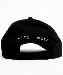 Cleo + Wolf Women's Black Cord Lightning Bolt Embroidered Ball Cap  -Cleo & Wolf Shop 2000365156 001 P3