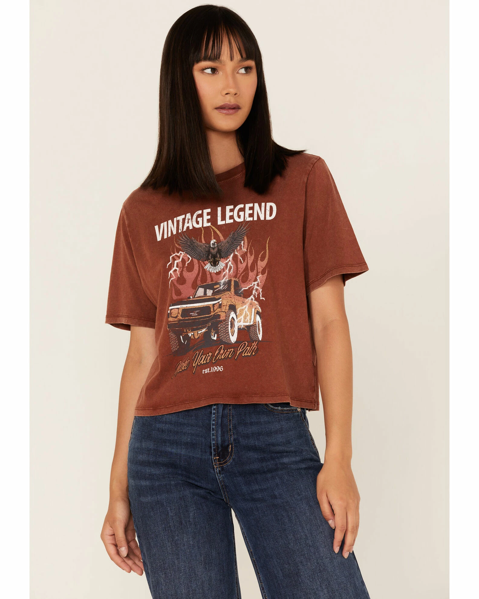 Cleo + Wolf Women's Vintage Legend Graphic Tee 1 Cleo + Wolf Women's Vintage Legend Graphic Tee