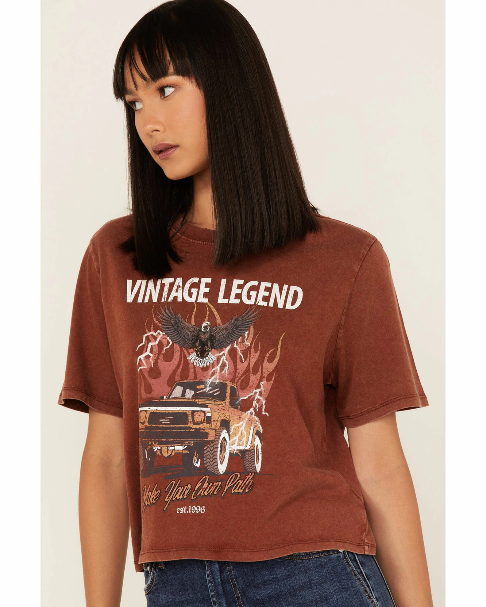 Cleo + Wolf Women's Vintage Legend Graphic Tee 2 Cleo + Wolf Women's Vintage Legend Graphic Tee - Image 2