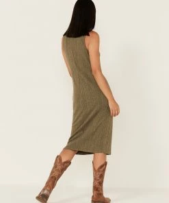 Cleo + Wolf Women's Ribbed Tank Midi Dress -Cleo & Wolf Shop 2000373299 370 P4