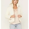 Cleo + Wolf Women's Quilted Corduroy Puffer Jacket Ivory