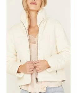 Cleo + Wolf Women's Quilted Corduroy Puffer Jacket Ivory 7 Cleo + Wolf Women's Quilted Corduroy Puffer Jacket Ivory -Cleo & Wolf Shop 2000373342 103 P3