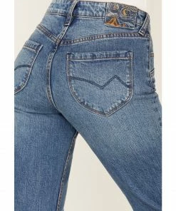 Cleo + Wolf Women's High Rise Straight Dark Wash Denim Jeans Dark Medium Wash 8 Cleo + Wolf Women's High Rise Straight Dark Wash Denim Jeans Dark Medium Wash -Cleo & Wolf Shop 2000373354 415 P4