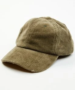 Cleo + Wolf Women's Solid Corduroy BaseballĀ Cap