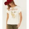 Cleo + Wolf Women's Born Free Graphic Tee
