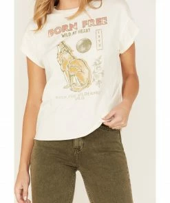Cleo + Wolf Women's Born Free Graphic Tee 6 Cleo + Wolf Women's Born Free Graphic Tee -Cleo & Wolf Shop 2000374816 103 P3