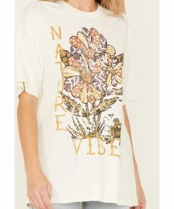 Cleo + Wolf Women's Nature Vibes Oversized Graphic Tee -Cleo & Wolf Shop 2000374821 103 P3