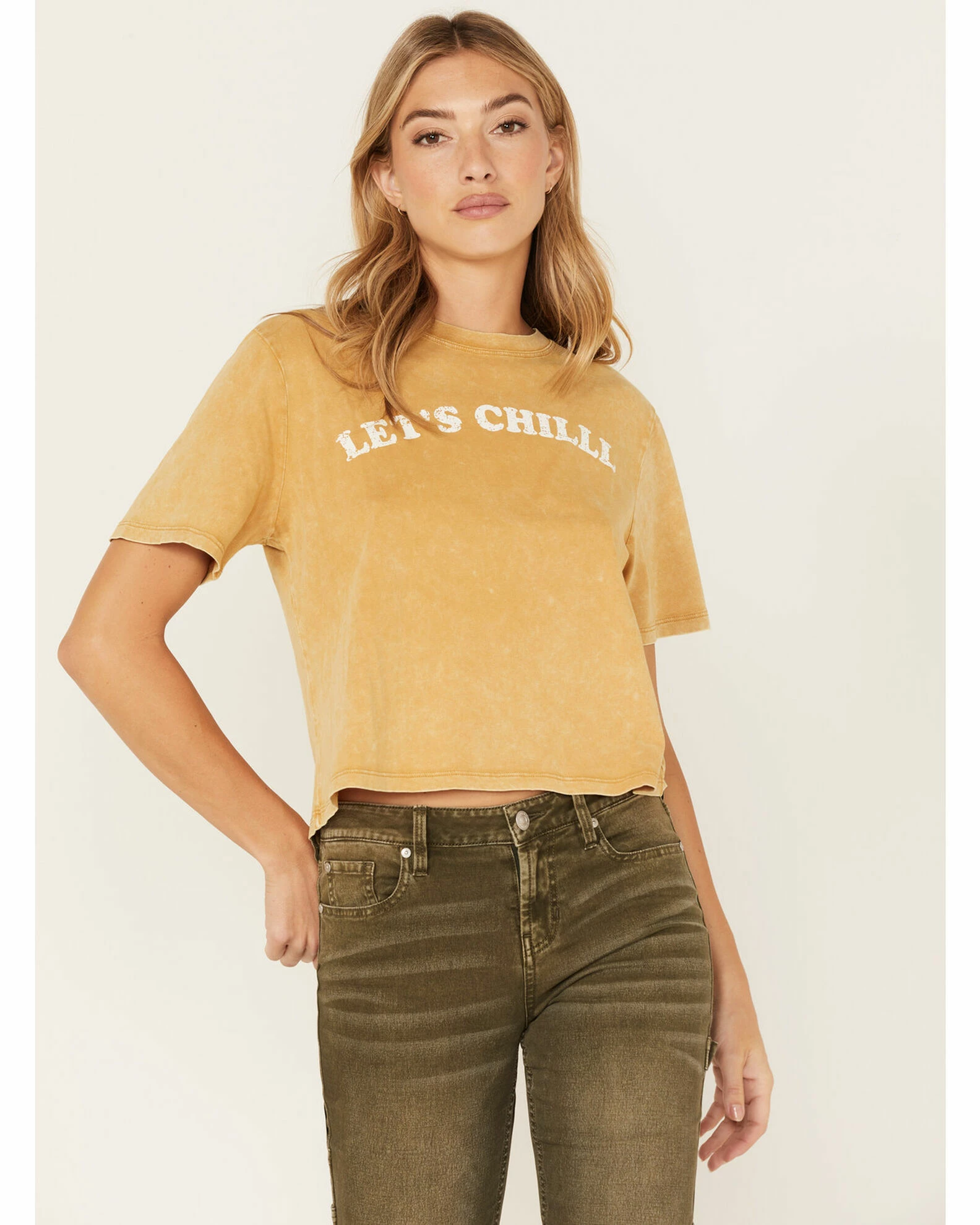 Cleo + Wolf Women's Let's Chill Graphic Tee 1 Cleo + Wolf Women's Let's Chill Graphic Tee