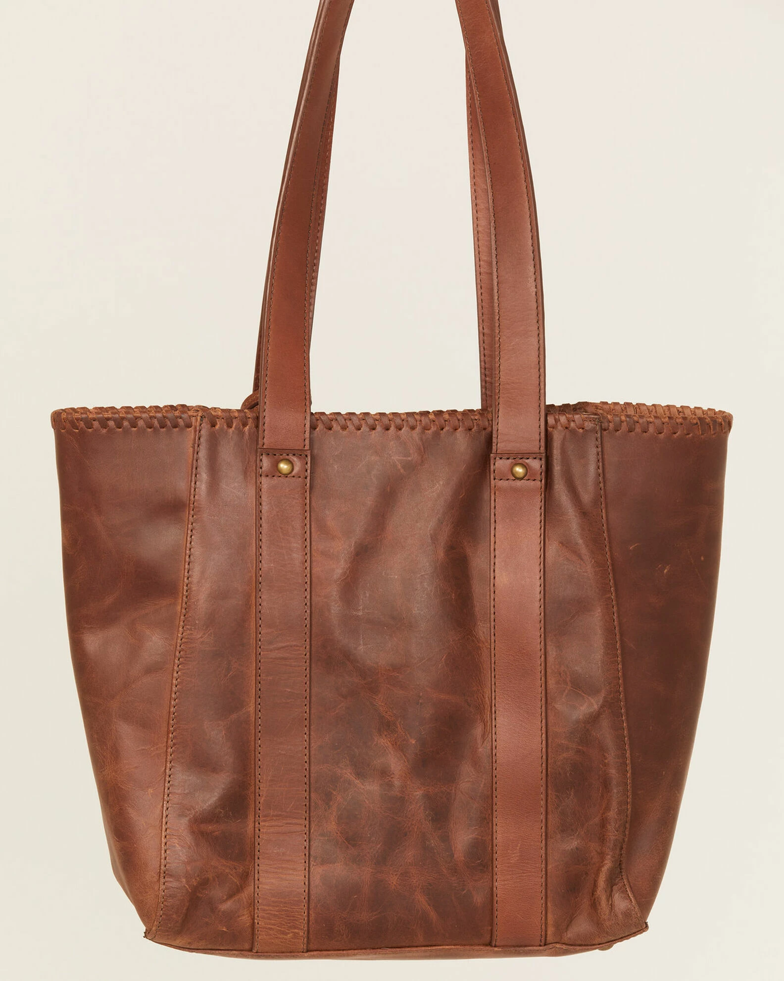 Cleo + Wolf Women's Brown Leather Tote Handbag Distressed Brown 3 Cleo + Wolf Women's Brown Leather Tote Handbag Distressed Brown - Image 3