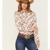 Cleo + Wolf Rank 45 Women's Heritage Riding Shirt Lt Brown
