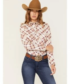 Cleo + Wolf Rank 45 Women's Heritage Riding Shirt Lt Brown