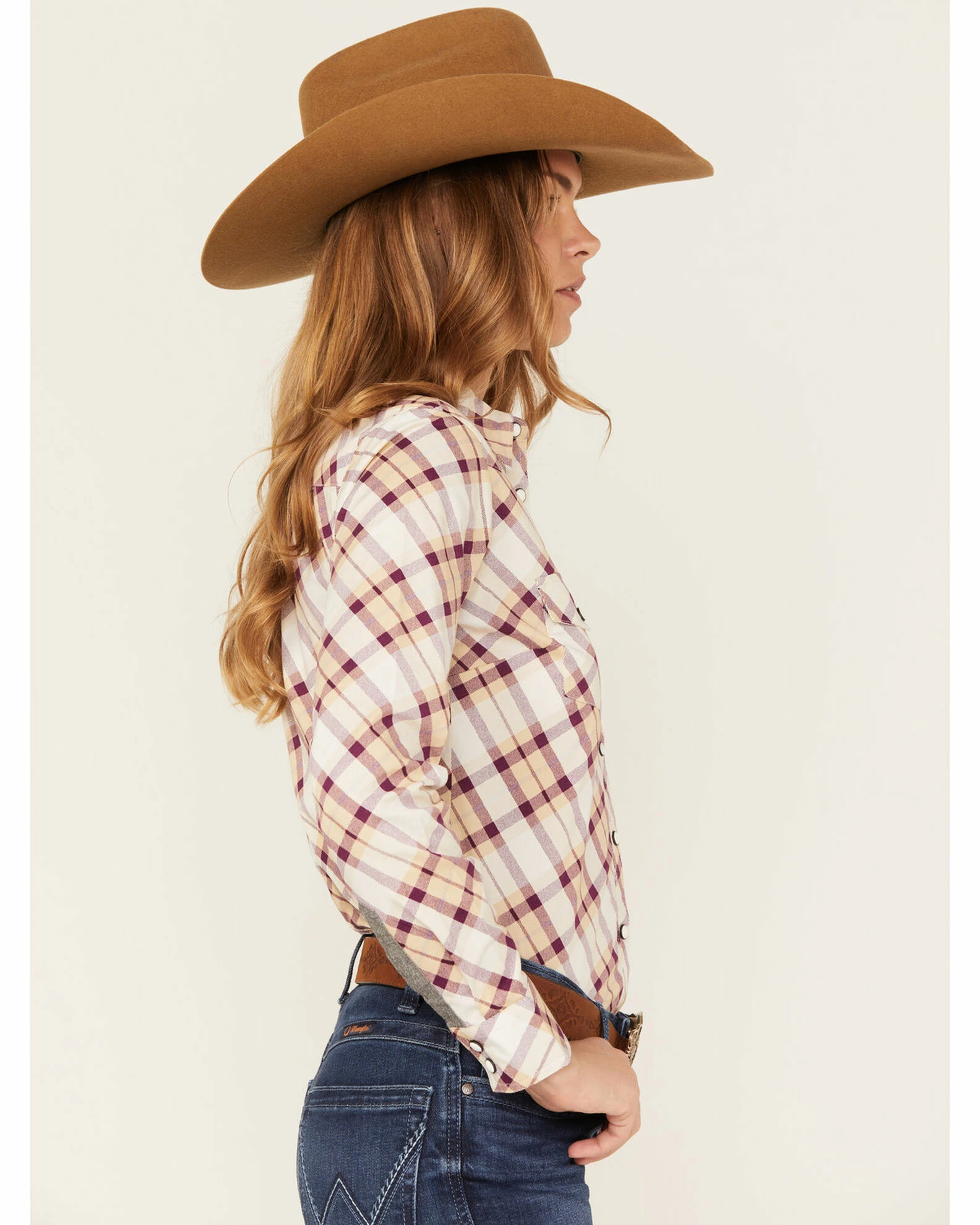 Cleo + Wolf Rank 45 Women's Heritage Riding Shirt Lt Brown 2 Cleo + Wolf Rank 45 Women's Heritage Riding Shirt Lt Brown - Image 2